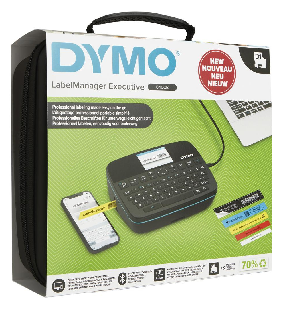 Bild DYMO LabelManager Executi 640CB m.3 D1 S chriftbän. inkl. Softcase-Tragetasche-4