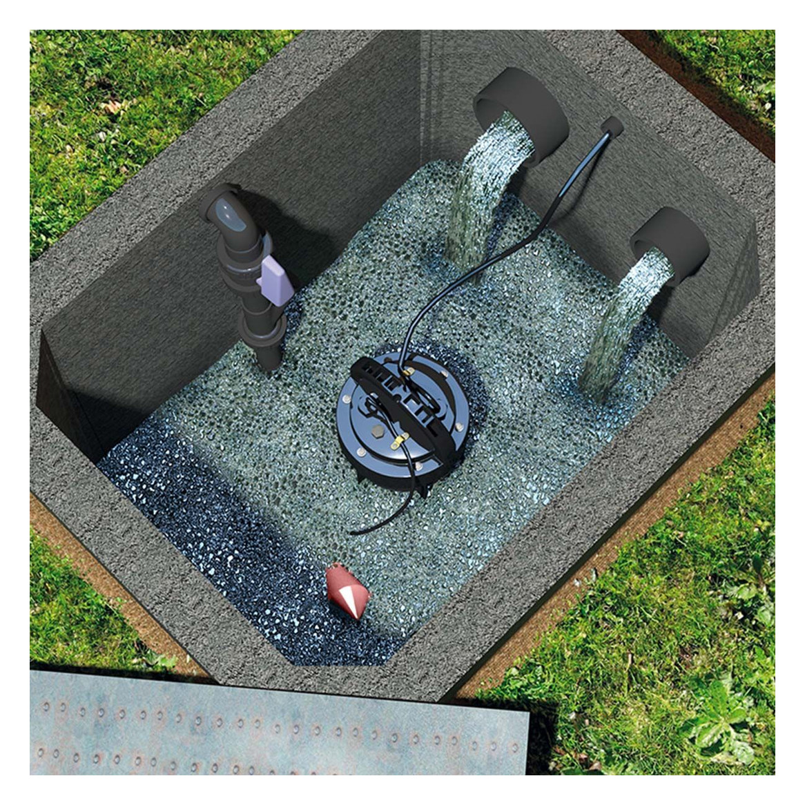 SFA Tauchpumpe Sanipump GR S, mit Edelstahlschneidwerk