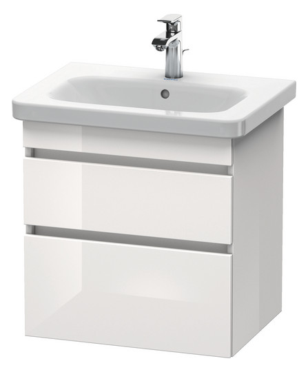 Duravit Waschtisch-Unterschrank DuraStyle 58 x 44,8 cm, Eiche terra, 2 Schubkästen, wandhängend