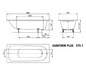 Kaldewei Badewanne SANIFORM PLUS 375-1 180x80cm, Standard, weiß