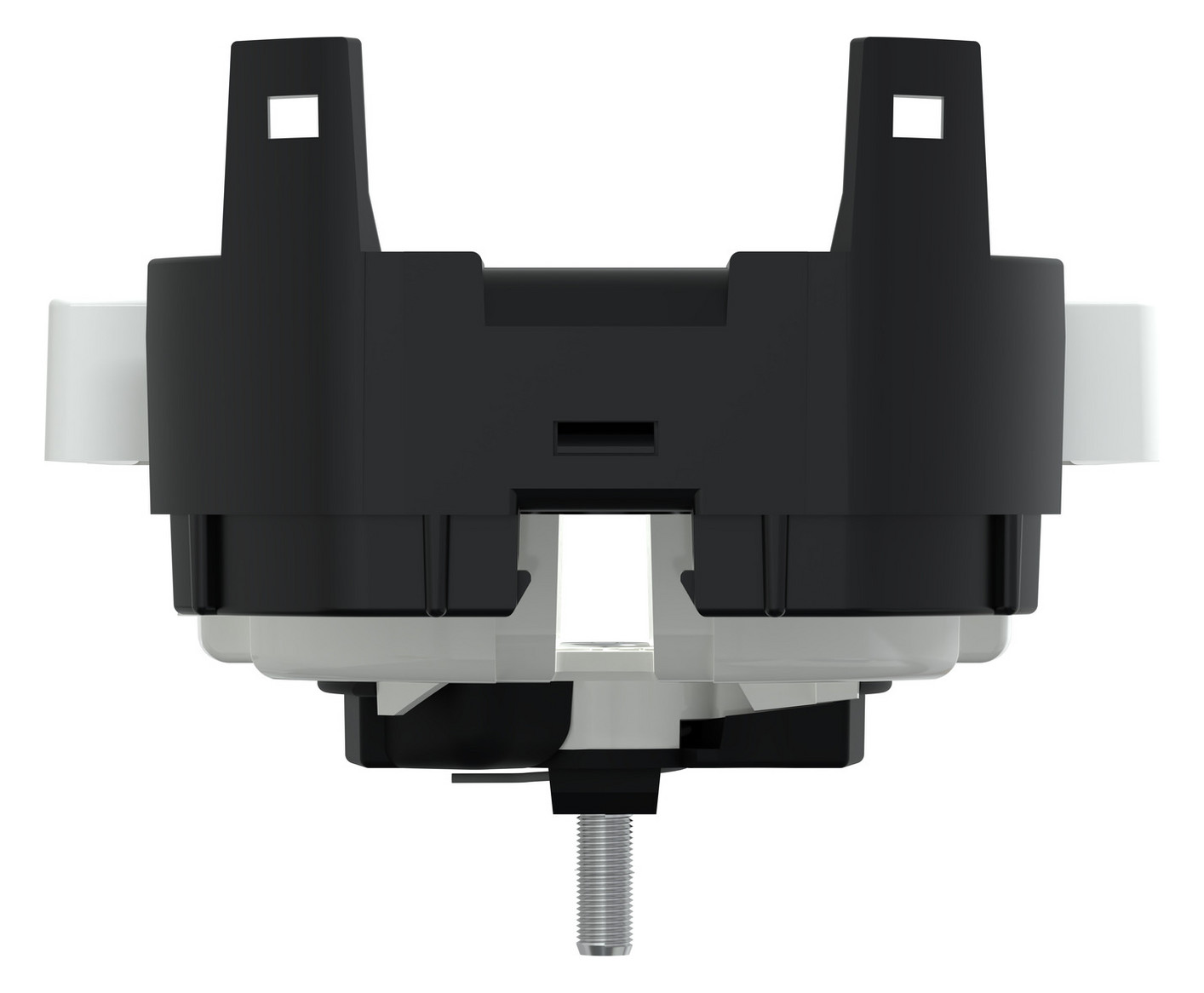 Steckdose 1f akws glz System M UP m.BS IP20 aktivweiß