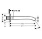 hansgrohe Wanneneinlauf Vivenis Wandmontage, Ausladung 202mm, mattweiß