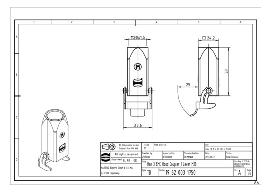 HART Han 3EMV-kg-QB-M20      19620031750 