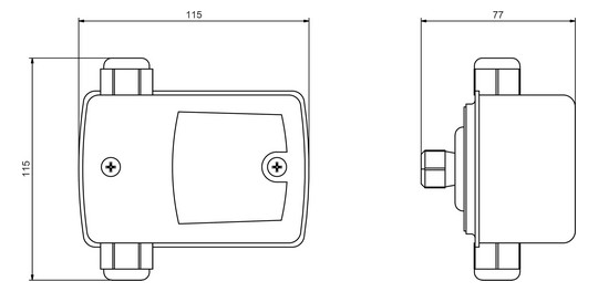 Zehnder-Pumpen Druckschalter ZP Control 01 Comfort,einstellbar mit 2x Trockenlaufschutz