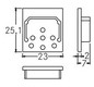 Endkappe si Alu L25,1mm B23mm H7mm