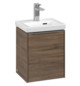 V&B Waschtisch-Unterschrank Subway 3.0 35,1x42,9x30,9cm, Schanier rechts/Griff Aluminium glänzend, arizona oak