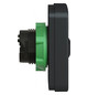 Drucktaster Front 2f rt/gn Ø22,5mm IP66 rechteck Tastend