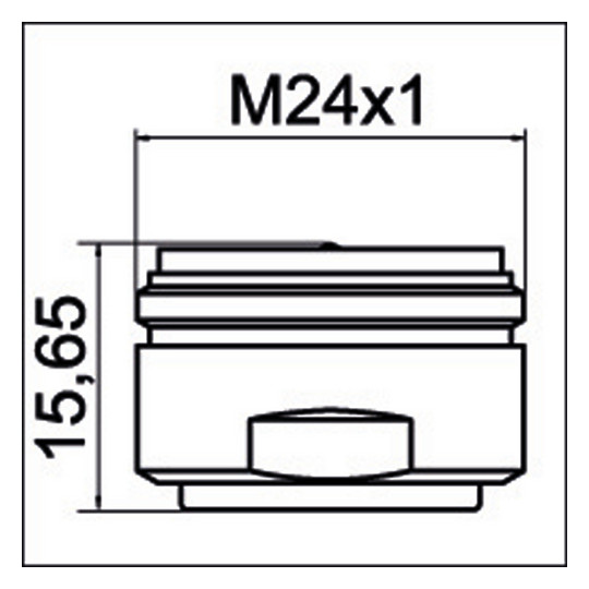 NEOPERL Strahlregler MIKADO PCA M 24 x 1, 0,35 gpm, 1,3 l/min, verchromt