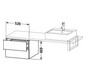 Duravit Unterschrank L-Cube 52 x 54,7 cm, eiche natur, für Konsole, 2 Schubkästen