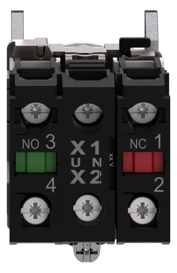 Drucktaster 1f ws rnd Ø22,5mm 1S 1Ö IP66 fl Geeignet für Beleuchtung Tastend