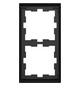 Rahmen 2f anth glz D-Life Kst f.GEB-K Unterputzmontage Thermopl