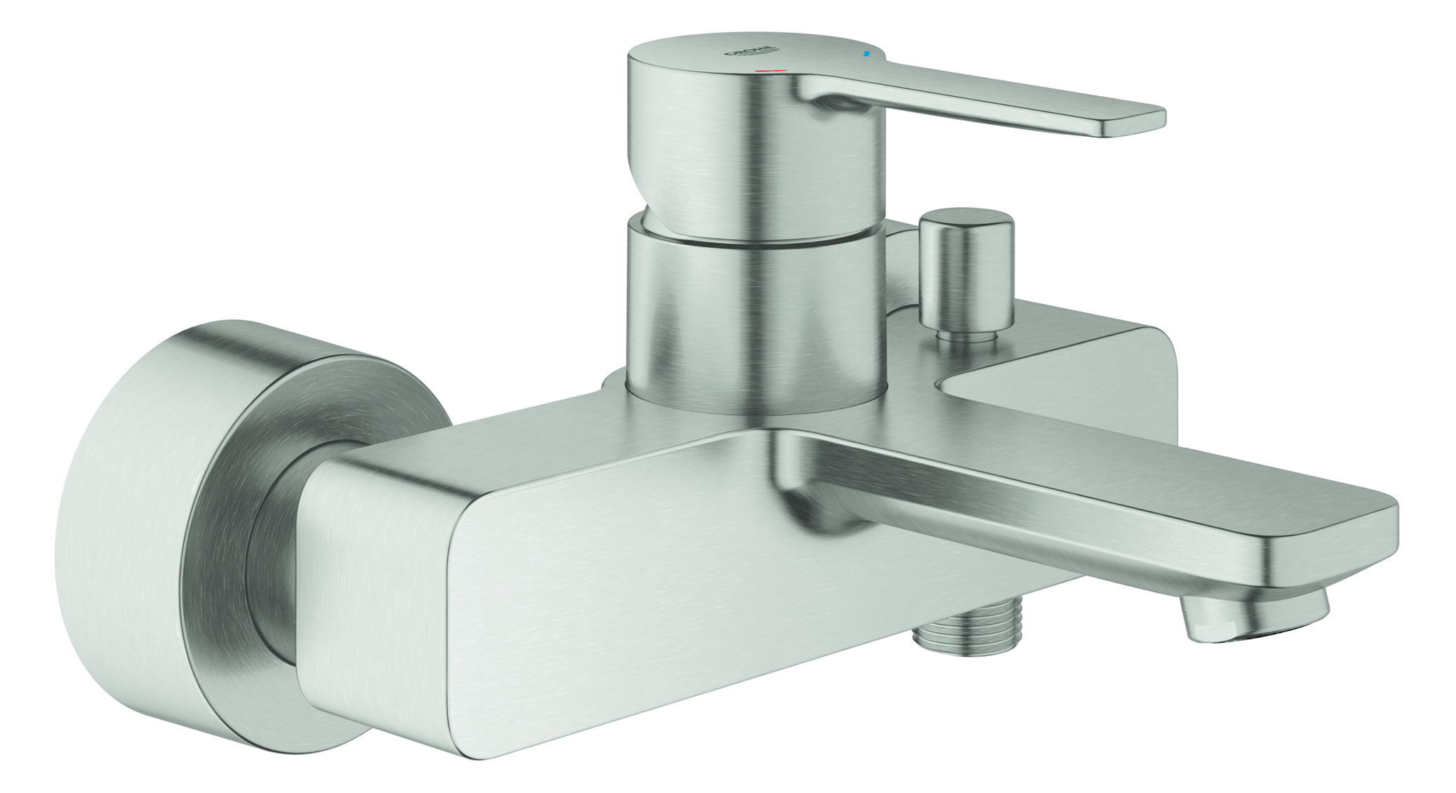 GROHE Wannen-Einhebelmischer Lineare 1/2", Wandmontage, supersteel