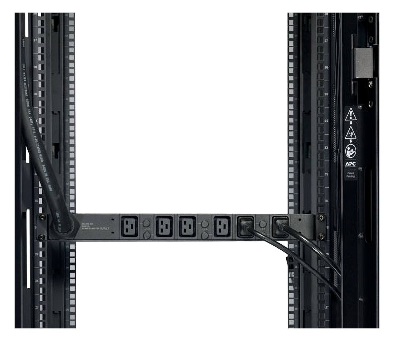 Rack-Stromverteilung 1HE 6xC19 208V Mit Sicherung Schaltbar