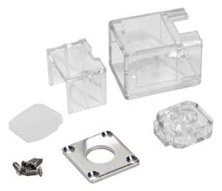 Endkappe tra Kst L27,9mm B20,4mm transp H19,4mm Endkappe tra Kst L27,9mm B20,4mm transp H19,4mm