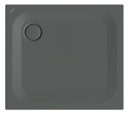 Duschwanne BetteUltra 8750 90x80x2,5cm, Antirutsch/Pro, Mini-Wannenträger, smoke