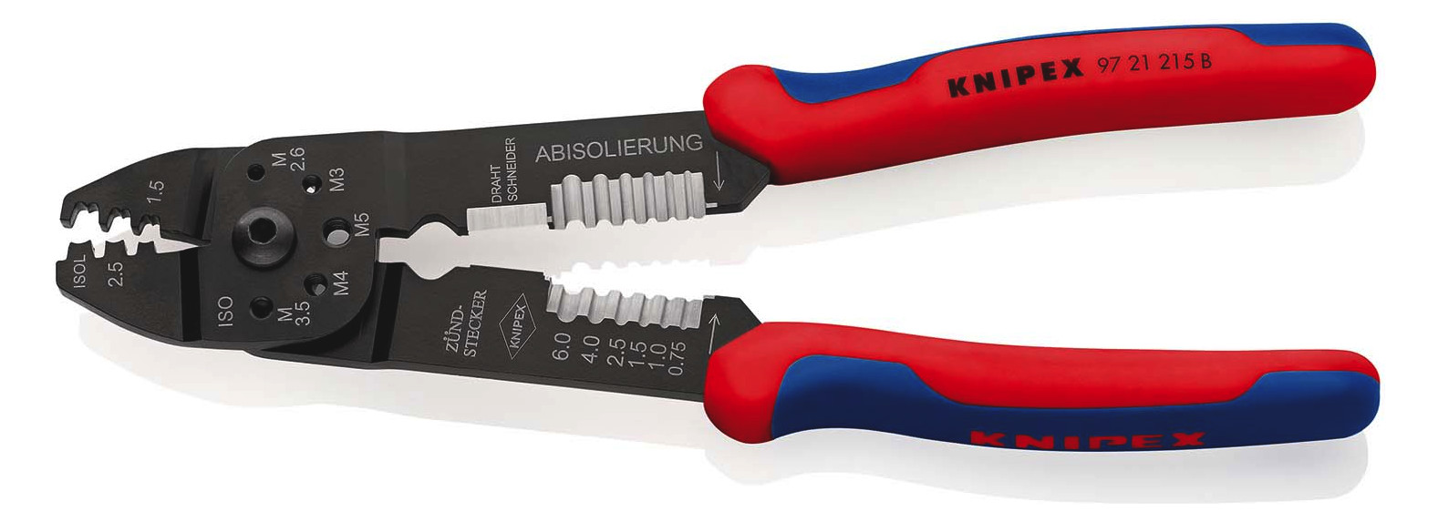 Presszange mech 230mm Kabelschuh/Verb 0,5-2,5qmm AWG20-13