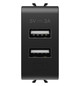 GEWISS USB Netzteil 2fach A+A 1M GW12447 