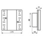Tastsensor KNX LS UP perlmutt 3f 6pkt Mit Busankopplung m.LED-Anz