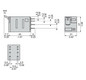 Schaltrelais 2W IP40 21x27x55mm Steckanschl