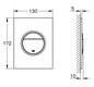 GROHE Abdeckplatte Nova Cosmopolitan S senkrechte Montage, supersteel