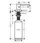 hansgrohe Spülmittelspender A41 Einbauversion, chrom