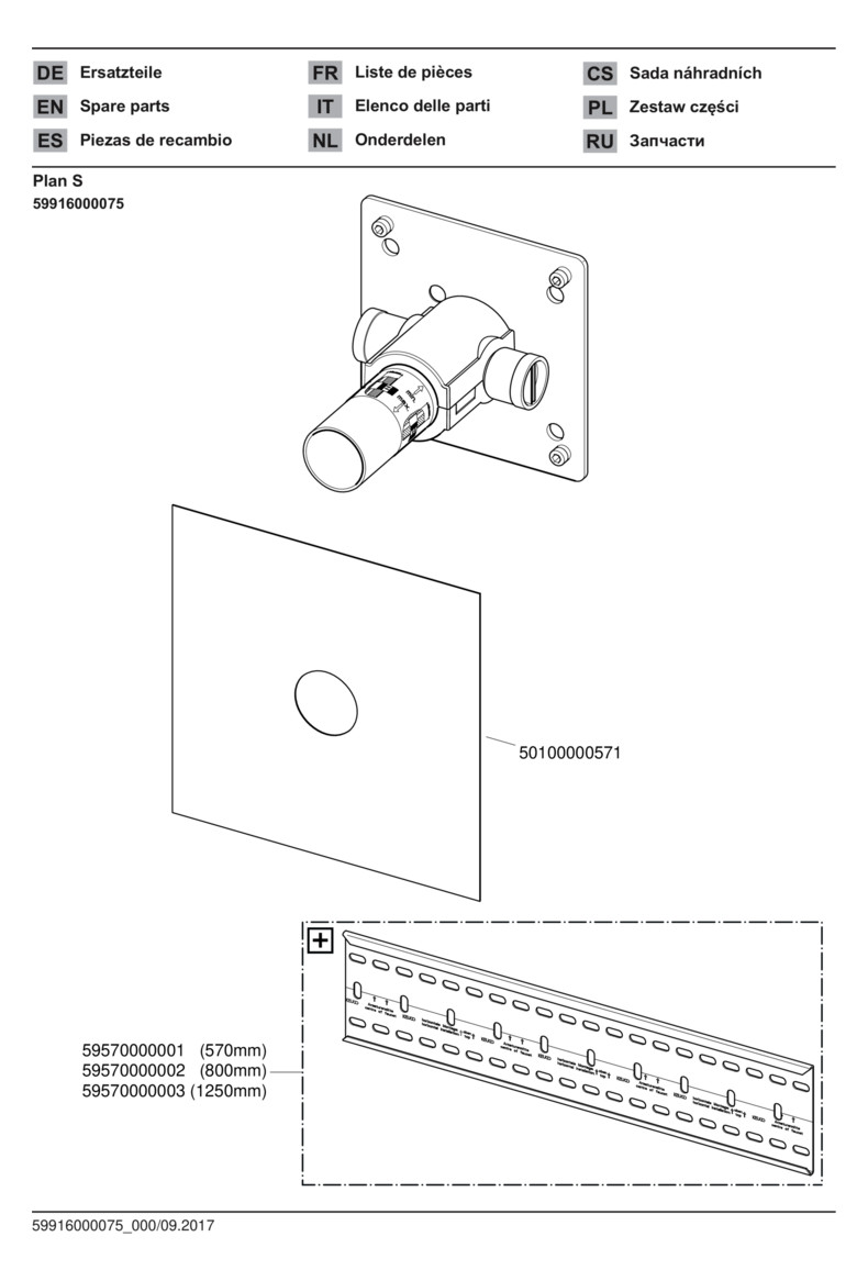 KEUCO Grundkörper Einbautiefe 70-100mm, für UP-Einhebel-Waschtischmischer (1-Loch)