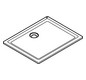 GROHE Duschwanne Universal 80 x 100 x 3 cm, Acryl, alpinweiß