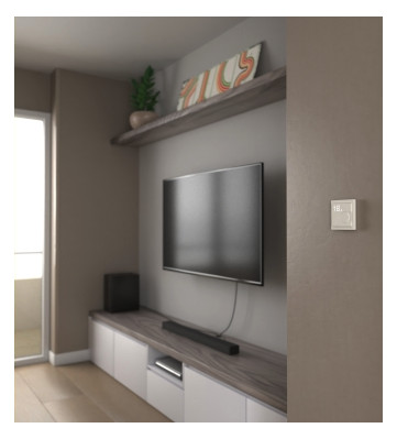 Raumtemperaturregler Zigbee ws mt Bedienelement Mit Vor-Ort Bedienung