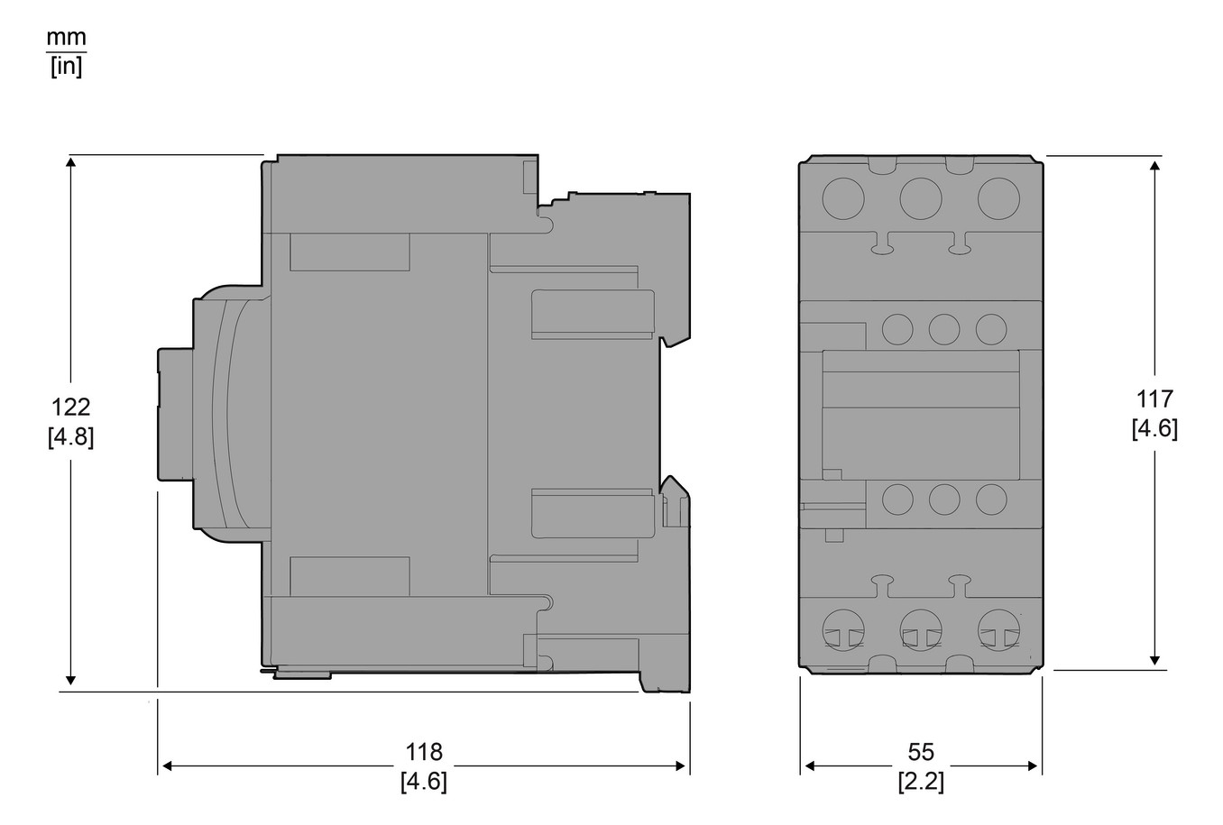 Leistungsschütz 18,5kW 3S 24VAC 40A 1S+1Ö/Hilf