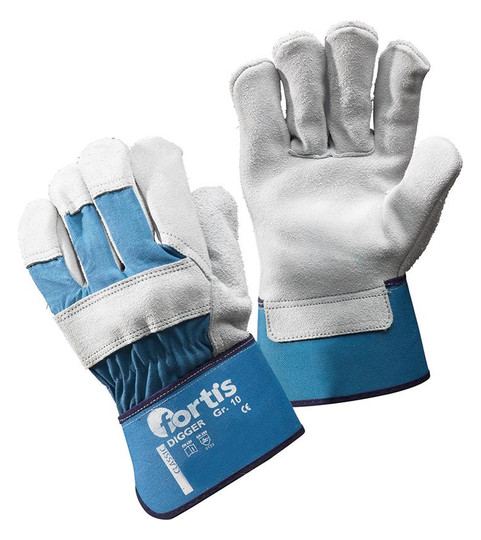 fortis-Rindspaltlederhandschuh Digger - Gr.10