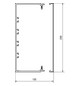 Leitungsführungskanal Kst 100x230x2000mm ver-ws LF-K unbeh 19660qmm RAL9016