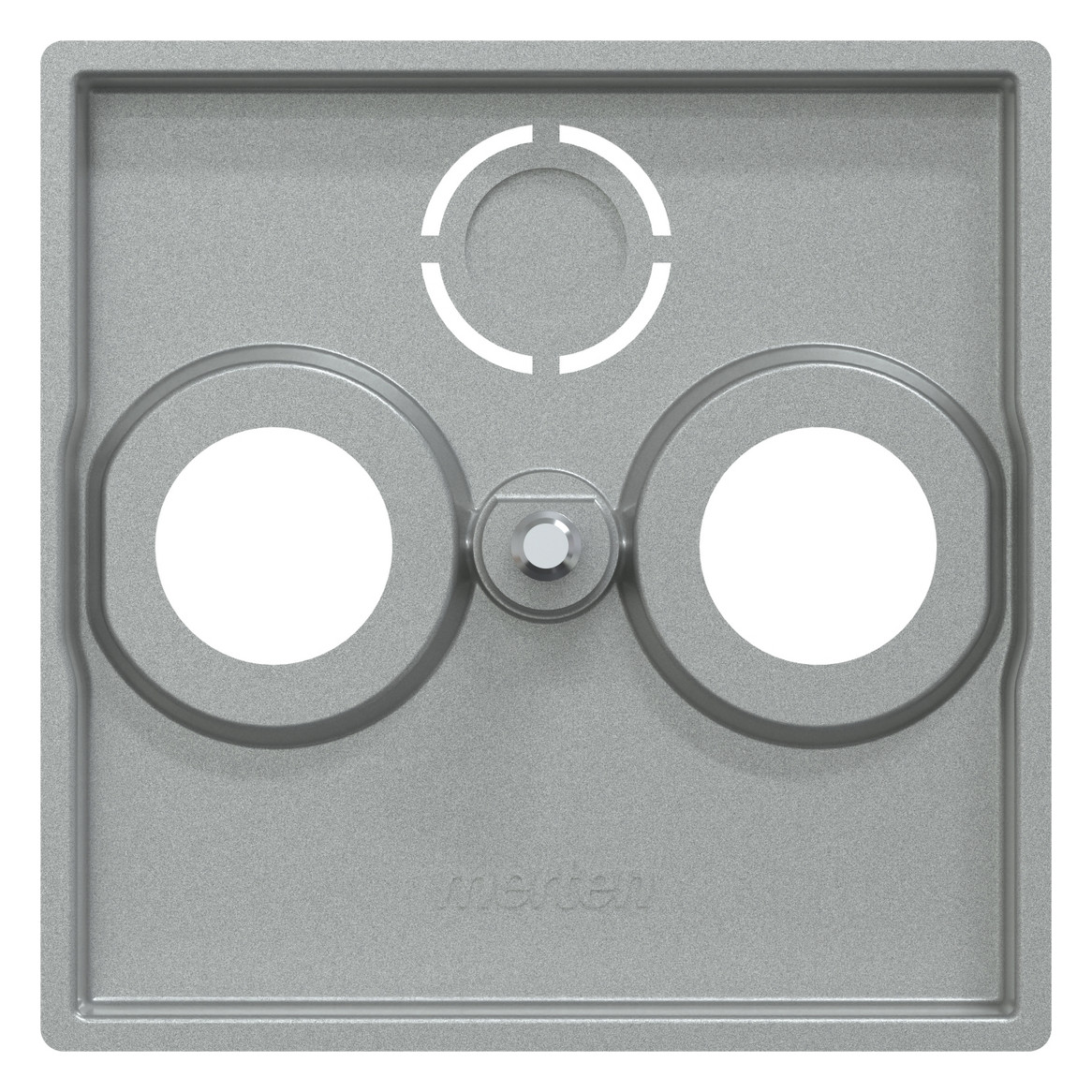Zentralplatte Sat/TV/Radi System M alu Schraubbef 3f Zentralplatte Sat/TV/Radi System M alu Schraubbef 3f