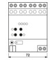 Jalousieaktor KNX REG 2f 6A Handbedien Vor Ort-/Handbedienung