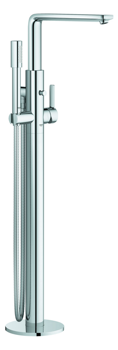 GROHE Fertigmontageset Lineare UP-Wannen-Einhebelmischer 1/2", Bodenmontage, chrom