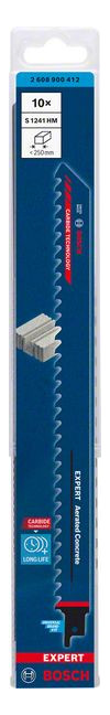 Bild Säbelsägeblatt EXPERT S 1241 HM Bosch VE à 10 Stück Aerated Concrete-1