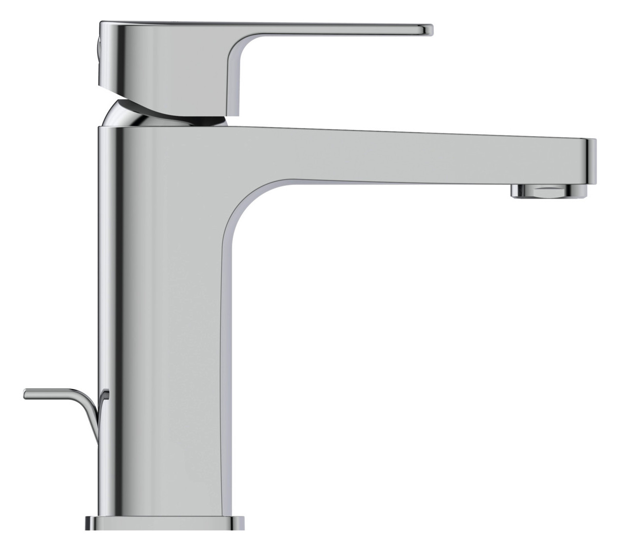 Ideal-Standard Waschtisch-Einhebelmischer Cerafine D Grande mit Metall-Ablaufgarnitur, chrom, Ausladung 120mm