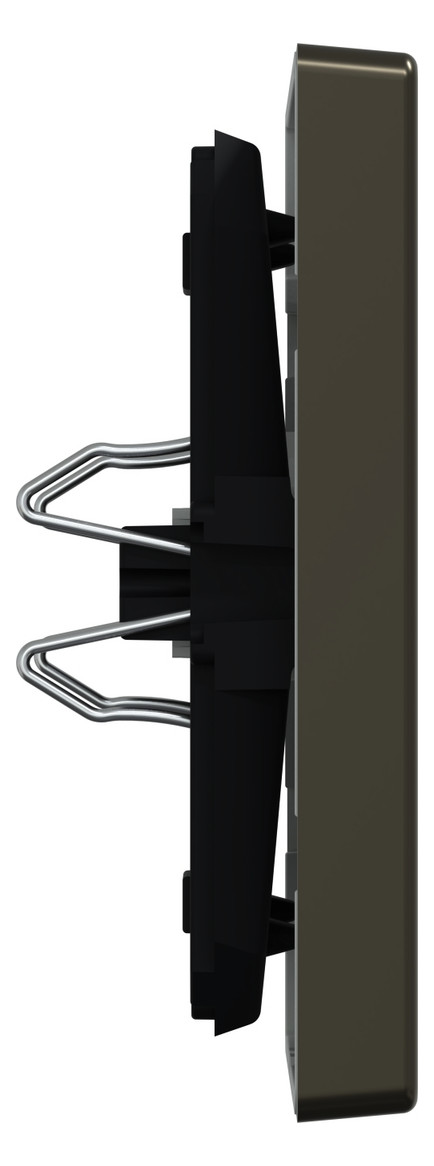 Wippe Schalter System Design mokka metallic Kennz.0/1