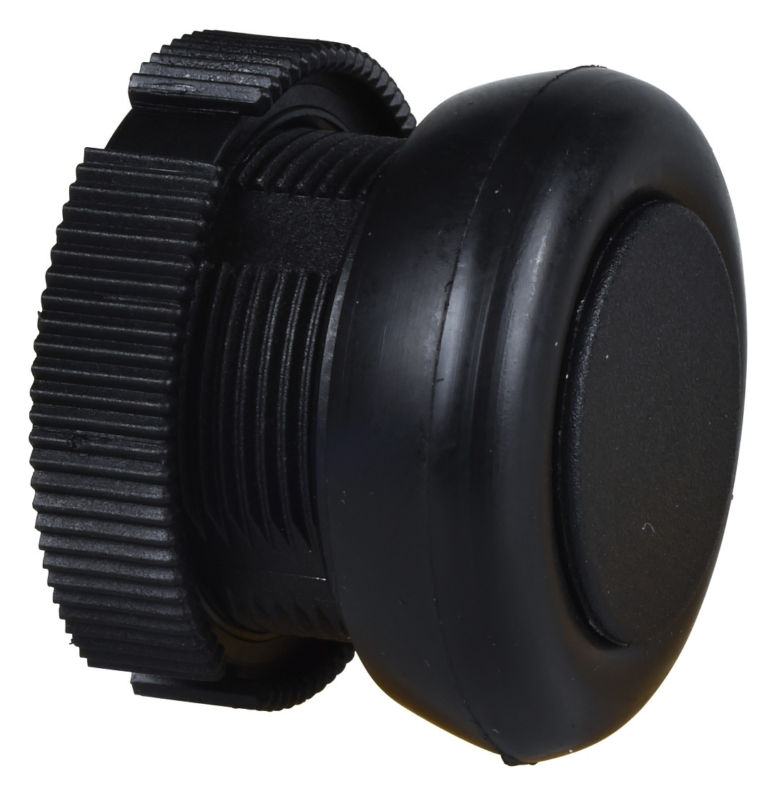 Drucktaster Front 1f sw Ø22,5mm rnd IP65 Tastend