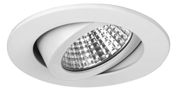 LED-Einbaustrahler 6W 3000K 730lm Konv ws mt 1LED Alu IP65 RF:hochglänzend