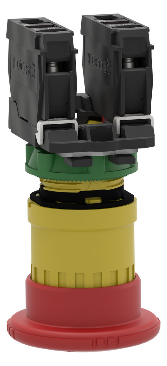 Not-Aus Taster EB IP66 Dreh 2Ö Ø22,5mm Schraub Einb