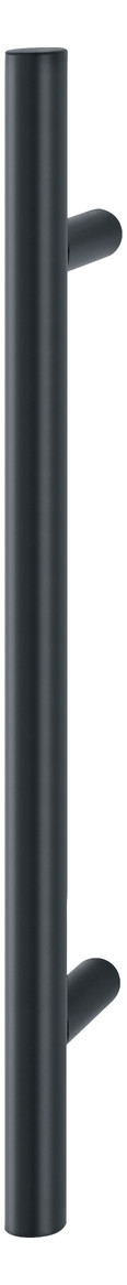 Bild HOPPE Stoßgriff E5011, BA 400mm, L 600mm, Durchmesser 30mm, verdeckt verschraubt, schwarz matt-0