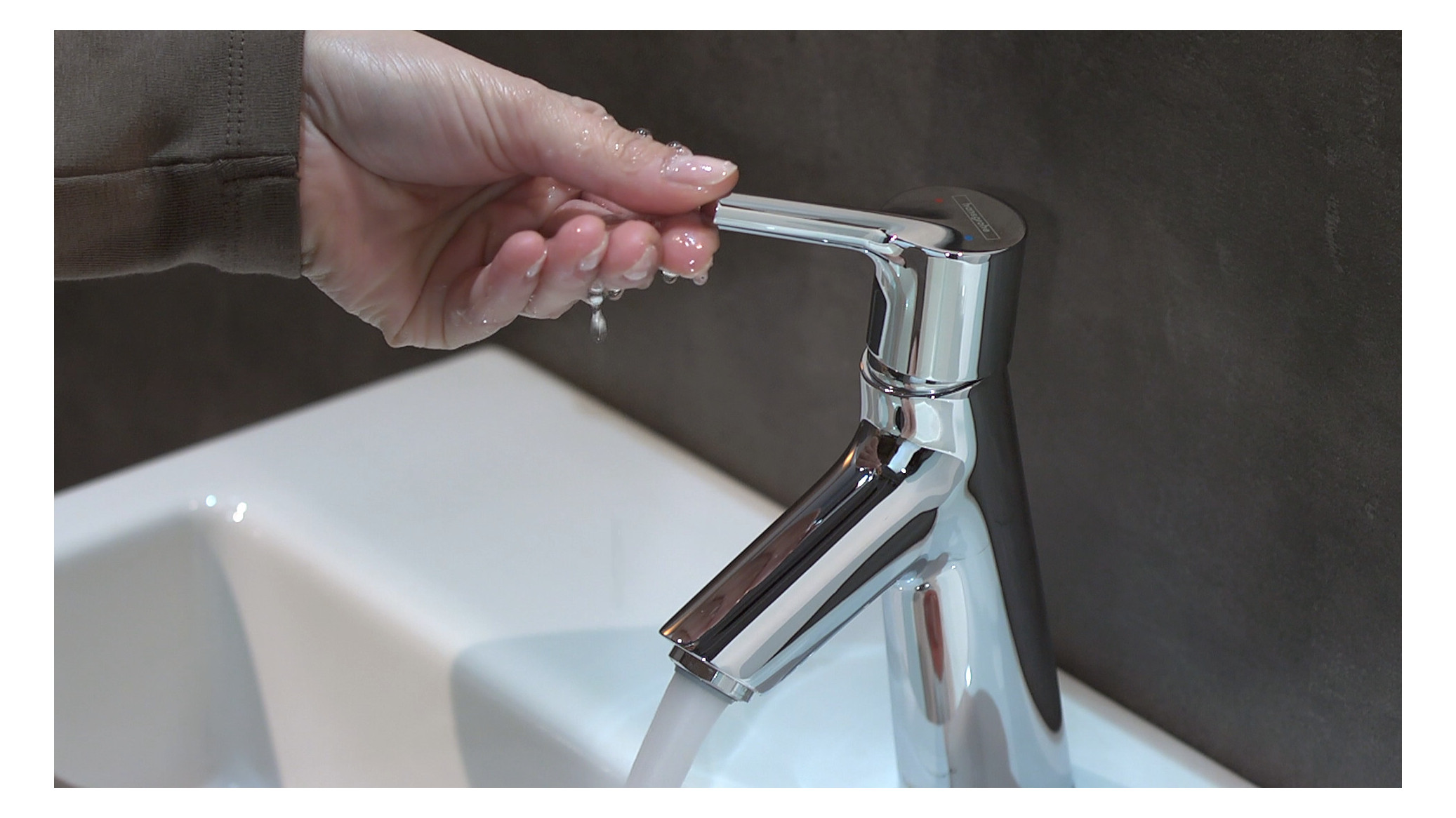 hansgrohe Waschtisch-Einhebelmischer 80 Talis S mit Zugstangen-Ablaufgarnitur, chrom