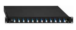 Rutenbeck BL-Spleissbox 12xLC-D OS2 blau 