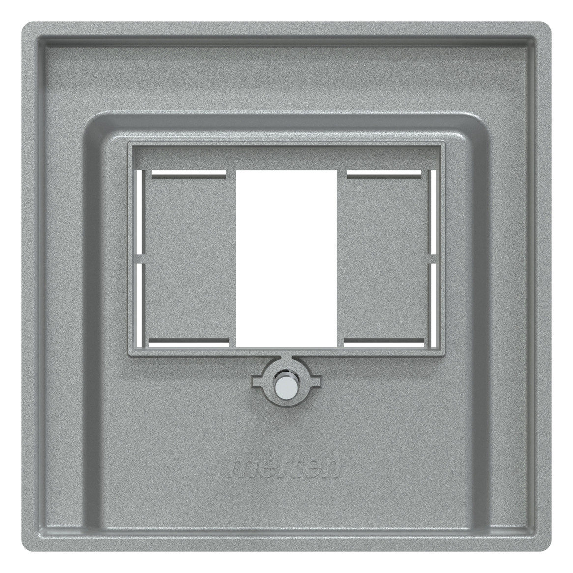 Zentralplatte TAE 2f System M alu Schraubbef