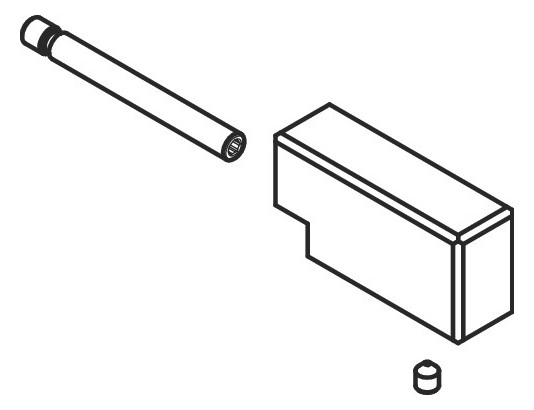 Axor Edge Zugknopf 3-Loch Einhebel Wannenrandmischer chrom