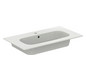 Ideal-Standard Möbelwaschtisch-Paket i.life A 84x46x64,5cm, 1 Hahnloch, Griff schwarz matt, Eiche natur