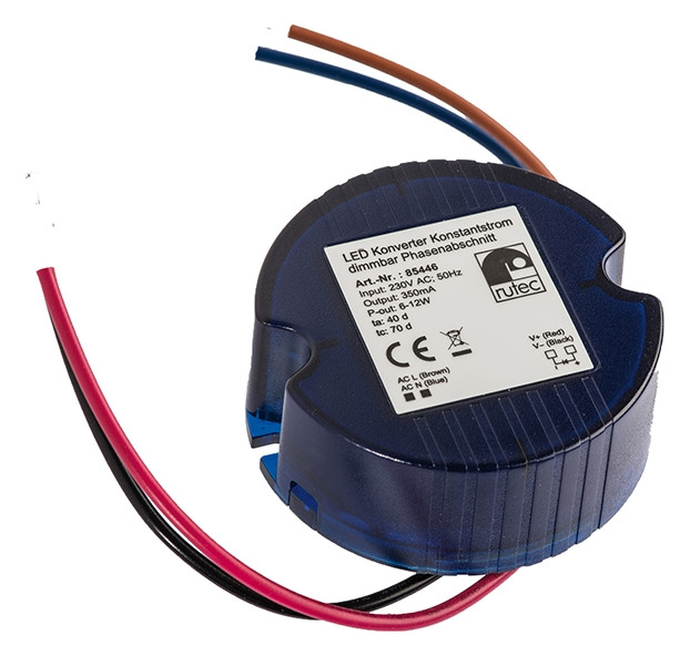 LED-Trafo 8-10,5W 350mA 23-30V IP64 dim Dimmung Phasenabschnitt Kstgeh dyn