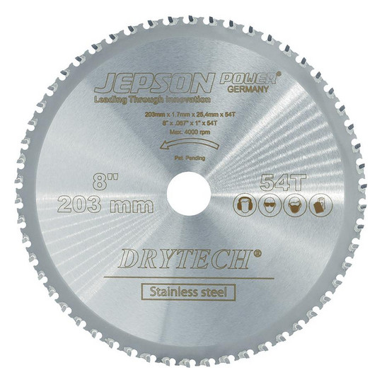 JEPSON-HM-Sägeblatt Drytech - 203x25,4x1,7mm 54Z...