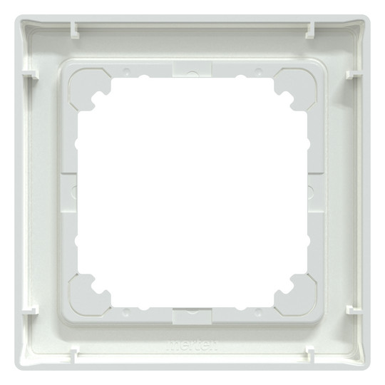 Rahmen 1f akws glz M-SMART Kst f.GEB-K aktivweiß Unterputzmontage Thermopl