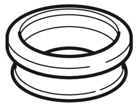 Geberit Anschluss-Steckmuffe PE PE-HD, DN 90/90, mit Lippendichtung, für Wand-WC
